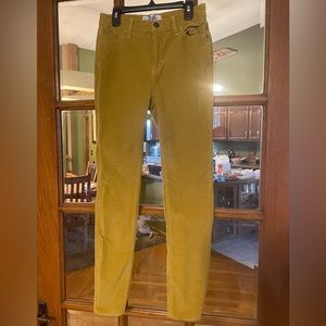 Free People Mustard Corduroy Pants